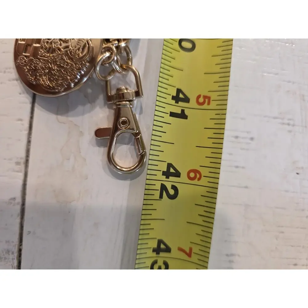 Vince Camuto Gold Chain Belt Coin Medallion Double Chain Adjustable Waist